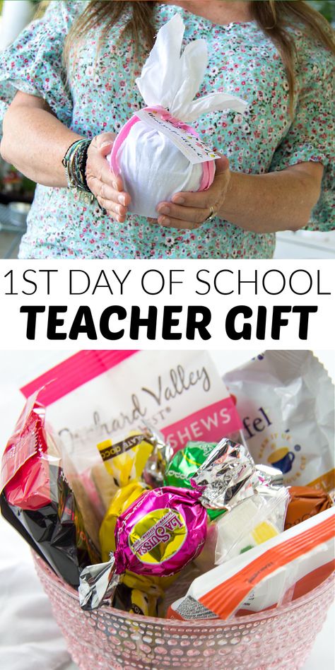 Easy First Day of School Teacher Gift Ideas - Make and Takes Teacher First Day Gift, Apple Shaped Cupcakes, 15 Gift Ideas, National Watermelon Day, First Day Of School Teacher, Easy Bbq Chicken, Homemade Toffee, Teacher Gift Ideas, Summer Salads With Fruit