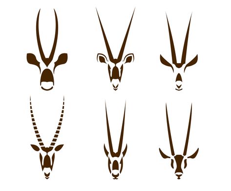 Download Free Free Oryx Vector Vectors and other types of Free Oryx Vector graphics and clipart at FreeVector.com! Gemsbok Tattoo, Oryx Tattoo, Kudu Tattoo, Oryx Logo, Phad Painting, Goat Logo, African Tattoo, Bow Tattoo, Deer Design