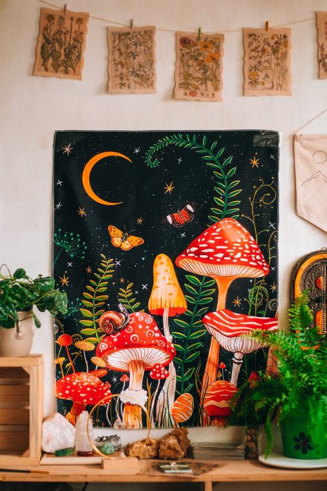 Free stock photo of art, boho, christmas, crystals, decoration, displayed, fall, food, furniture, group, indoors, interior design, mushroom, people, room, seat, still life, table, tarot, travel photos, tree, vacation, wall decor, wall print, wall tapestry, wicca, witch craft, witchy Tarot Interior Design, Monsoon Painting, Still Life Table, Christmas Crystals, Food Furniture, Mushroom People, Boho Style Decor, Aesthetic Room Ideas, Witch Craft