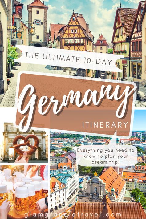 Check out this tried and true itinerary guide to spending the perfect (in my humble opinion) 10 days in Germany! If you're planning a bucket list trip to Germany and unsure where to go, start here for some important basic info. From Berlin to Bavaria, this post will provide all the travel inspiration you need to get started! #travel #germany #europe #munich #berlin Germany Itinerary, Oktoberfest Germany, Trip To Germany, Munich Travel, German Travel, Germany Travel Guide, Germany Vacation, France Itinerary, Europe Holidays