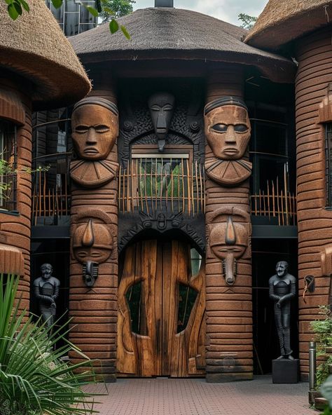 Tata Somba houses 🛖 Afrofuturistic Architecture, Nubian Architecture, How To Build A Log Cabin, African Interior Design, Afrofuturism Art, African Architecture, African House, Jungle House, Interesting Architecture