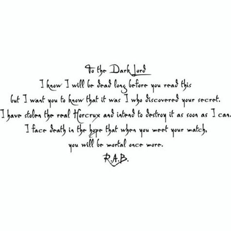 Regulus Black Quotes Atyd, Regulus Black Letter To Voldemort, Regulus Black Handwriting, Regulas Black Aesthetic, Regulus Black Quotes, Regulas Black, Locker Stickers, Harry Gilby, Harry Potter Letter