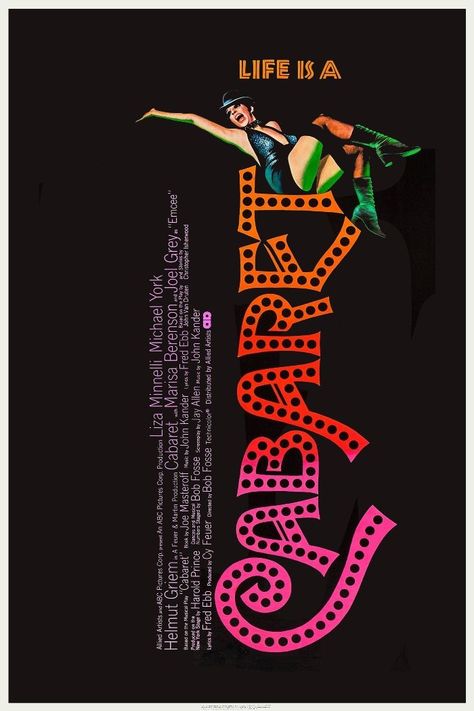 Cabaret Cabaret Movie, Cabaret Poster, Cabaret 1972, Joel Grey, Bob Fosse, Musical Film, Liza Minnelli, Original Movie Posters, Movie Posters Vintage