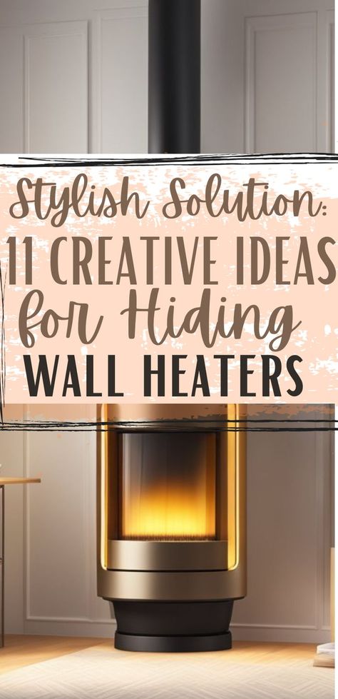 Illustration depicting a wall heater, showcasing the solutions provided in the post '11 Ideas For Covering Up Wall Heaters'. Old Wall Heater Cover Ideas, Wall Heater Cover Ideas, Heater Cover Ideas, Wall Heater Cover, Wall Heater, Heater Cover, Old Wall, Cover Ideas, Smart Solutions