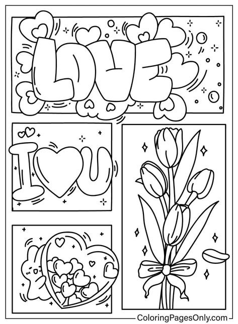 Cute Coloring Pages For Couples, Printable Coloring Sheets Aesthetic, Coloring Pages For Couples, I Love You Coloring Pages, Korean Coloring Pages, Colouring Pages Aesthetic, Coloring Book Art Free Printable, Colouring Pages Cute, Aesthetic Coloring Pages Free Printable