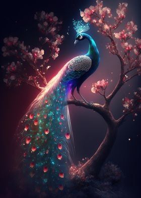 Displate is a one-of-a-kind metal poster designed to capture your unique passions. Sturdy, magnet mounted, and durable – not to mention easy on the eyes! Colorful Animal Paintings, Baby Animal Art, Peacock Pictures, Background 4k, Peacock Wall Art, Animal Illustration Art, Peacock Painting, Beautiful Peacock, Peacock Art