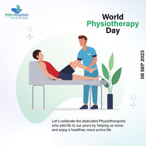 World Physiotherapy Day celebrates the essential role of physiotherapists in promoting mobility, wellness, and improved quality of life for individuals across the globe. #WorldPhysiotherapyDay #wellness #physiotherapy #healthcare #FelixHospital World Physiotherapy Day, Physiotherapy Day, Chronic Pain Management, Pulmonology, Feed Ig, Patient Safety, Active Life, Quality Of Life, Healing Journey