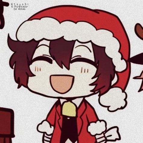 Chuuya Christmas Icon, Soukoku Christmas Matching Icons, Soukoku Matching Icons Christmas, Christmas Bsd Icons, Dazai Christmas Icon, Bsd Christmas Wallpaper, Bsd Christmas Matching Icons, Dazai Christmas Pfp, Soukoku Christmas