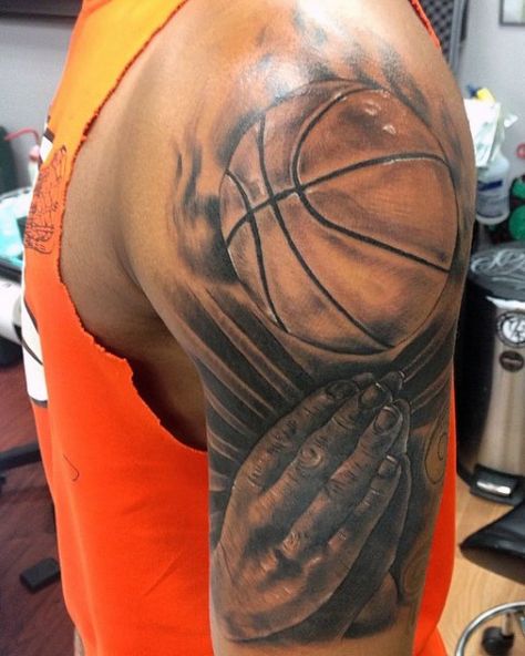 Men's Basketball Tattoo Ideas On Arm Leg Sport, Cycling Tattoo, Basketball Tattoos, James Lebron, Sport Tattoos, Meaning Tattoos, Phönix Tattoo, Tattoos Men, Elements Tattoo