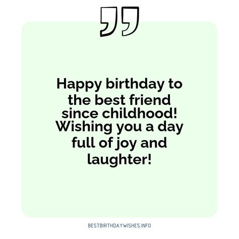 Birthdays are special occasions that are meant to be celebrated with friends and family. Nothing can beat the joy of celebrating your childhood friend... | # #BirthdayWishes Check more at https://www.ehindijokes.com/birthday-wishes-for-childhood-friend/ Birthday Wishes For Childhood Bestie, Birthday Wishes For Childhood Friend, Watercolor Wallpaper Iphone, Bday Wishes, Happy Birthday Best Friend Quotes, Happy Birthday Best Friend, Personalised Gifts Diy, Birthday Wishes For Friend, Friend Quotes