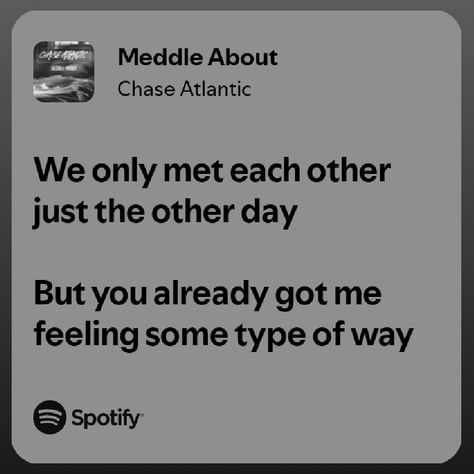 Meddle About Chase Atlantic, Chase Atlantic Spotify, Chase Atlantic, Pretty Lyrics, Spotify Song, Song Lyrics, Songs, Feelings