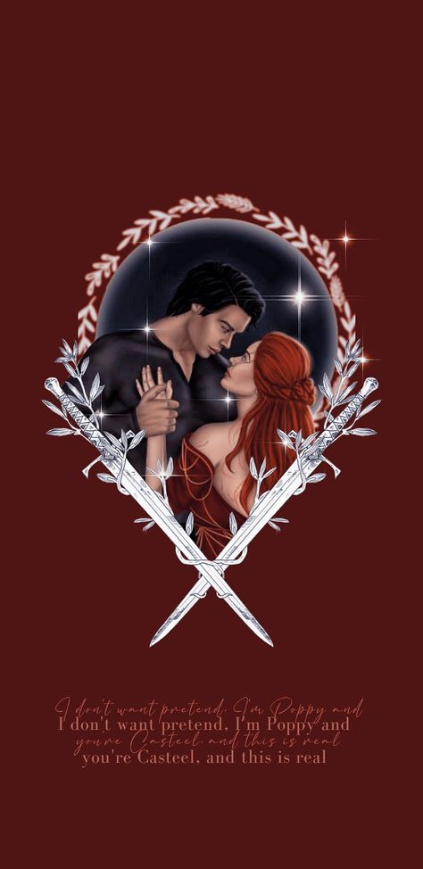 Poppy And Castiel, Poppy Casteel, Castiel Fanart, Flor Iphone Wallpaper, Blood Wallpaper, From Blood And Ash, Blood And Ash, Poppy Wallpaper, Ashes Series