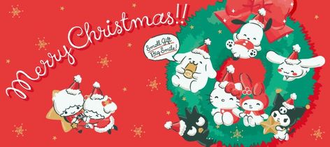 Sanrio Christmas Wallpaper Laptop, Sanrio Winter Wallpaper Desktop, Sanrio Christmas Wallpaper Desktop, Hello Kitty Christmas Wallpaper Laptop, Winter Wallpaper Desktop, Christmas Sanrio, Sanrio Christmas, Keyboard Wallpaper, Merry Christmas Wallpaper