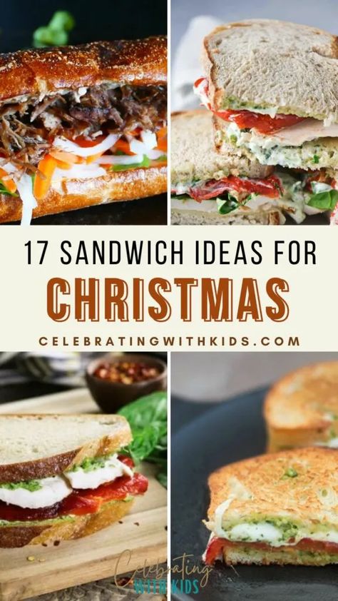 Make your holiday lunches merry and bright with these Christmas sandwich ideas – easy, fun, and full of festive flavors! Christmas Grilled Cheese, Holiday Sandwich Ideas, Christmas Sandwiches Buffet, Christmas Meal Ideas Lunch, Starters For Christmas Lunch, Christmas Theme Lunch, Christmas Sandwich Ideas, Festive Sandwiches, Holiday Sandwiches