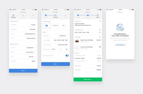 Checkout form by Artyom Khamitov⚡ Form Ui Design Mobile, Form Ui Design, Ecommerce Ui Design, Form Design Web, Form Ui, Ui Forms, App Form, Ui Ux 디자인, Ecommerce App