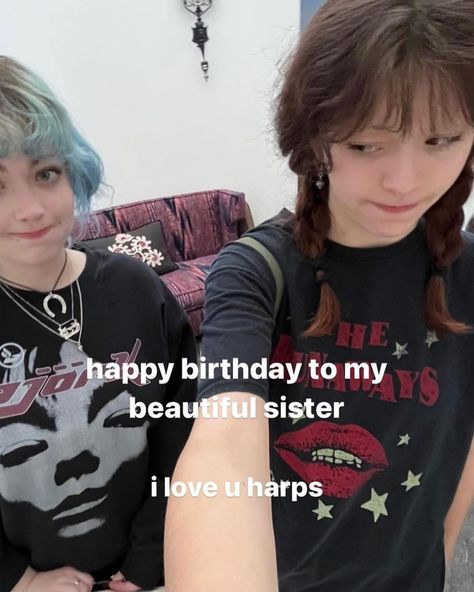 happyhappy birthday harper!!🌟 #harpergrohl #violetgrohl | Instagram Harper Grohl, Violet Grohl, 8th Grader, Foo Fighter, Punk Aesthetic, Dave Grohl, Foo Fighters, Harp, Loving U