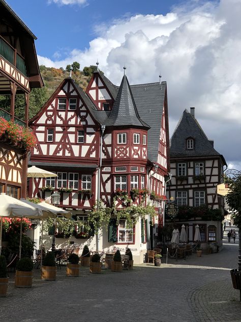 German Aesthetic, Bacharach Germany, Houses In Germany, German Houses, Travel Wishlist, City Aesthetic, Beautiful Places To Travel, Travel Goals, Travel Inspo