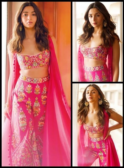 Pink Haldi Outfit, Haldi Mehendi Outfit, Wedding Function Dresses, Roka Outfits, Haldi Outfit Ideas, Indowestern Outfits, Indian Outfits Modern, Mehendi Outfit, Haldi Outfits