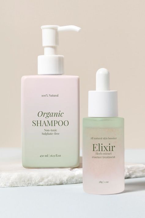 Skincare Bottle Design Ideas, Skin Care Packaging Design Inspiration, Gradient Skincare Packaging, Square Cosmetic Packaging, Skincare Packaging Mockup, Lotion Bottle Design Packaging, Packaging Product Design, Skincare Design Packaging, Cute Skincare Packaging