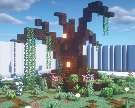 Minecraft Halloween Builds, Mincraft Bulds, Minecraft Nature, Minecraft Building Tips, Minecraft Halloween Ideas, Minecraft Terraforming, Minecraft Concept, Minecraft Halloween, Minecraft Tree