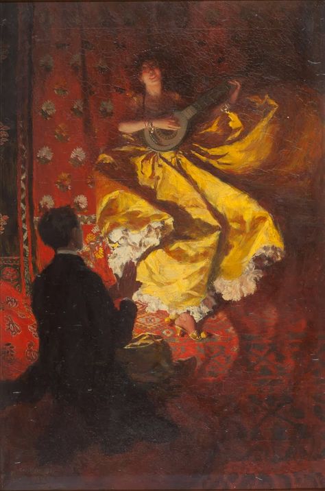 Howard_Pyle_The_Dancer_1899 Howard Pyle, Illustration Kunst, The Dancer, A4 Poster, Art And Illustration, Ethereal Art, Vintage Artwork, Pics Art, Painting Style