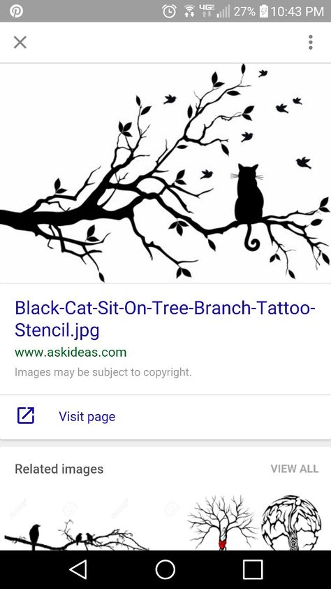 Cat In Tree Tattoo, Tree Branch Tattoo, Branch Tattoo, Tree Of Life Tattoo, Birds Tattoo, Cat Sitting, Cat Paws, Life Tattoos, Tree Branches