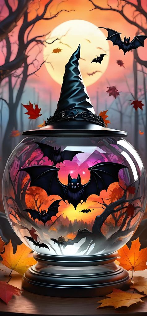 Halloween Imagem, Halloween Live Wallpaper, Spooky Halloween Pictures, Happy Halloween Pictures, Halloween Wallpaper Iphone Backgrounds, Halloween Eve, Halloween Wallpaper Cute, Halloween Backdrop, Adornos Halloween