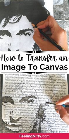 Easy Art Canvas Ideas Diy Projects, Picture Transfer To Canvas, Print Pictures On Fabric, How To Paint Canvas To Look Like Wood, Transfer Picture To Fabric, How To Make Word Art, Art From Photos, Images To Paint On Canvas, Transfer Paper To Canvas