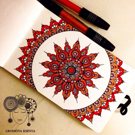 Discover and share the most beautiful images from around the world Unique Mandala Art, Pen Mandala, Mandala Art Design, Watercolor Mandala, Mandala Doodle, Micron Pen, Inspiration Tattoos, Mandala Art Lesson, Mandala Artwork