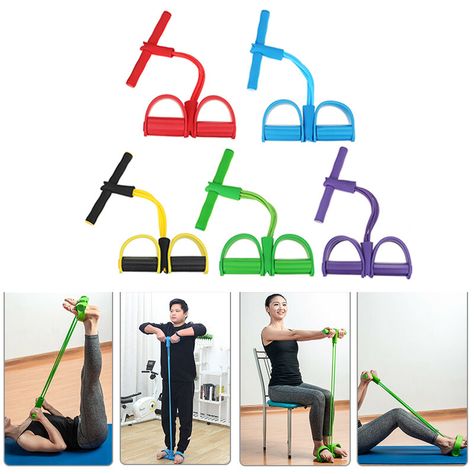 1PC Foot Pedal Pull Rope Resistance Bands Sport Yoga Fitness Equipment Exercise Tools Exercise Tools, Resistance Band Exercises, Fitness Tools, Resistance Bands, Tools For Sale, Fitness Equipment, Band Workout, Resistance Band, Goods And Services