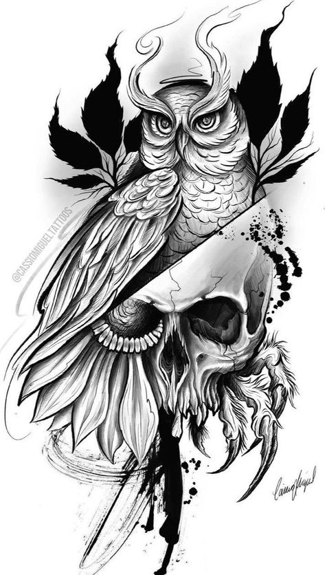 Prison Drawings, Owl Tattoo Drawings, Arm Tattoos Drawing, Skull Art Tattoo, Samurai Tattoo Design, Armband Tattoos, Band Tattoo Designs, Dragon Sleeve Tattoos, Full Sleeve Tattoo Design