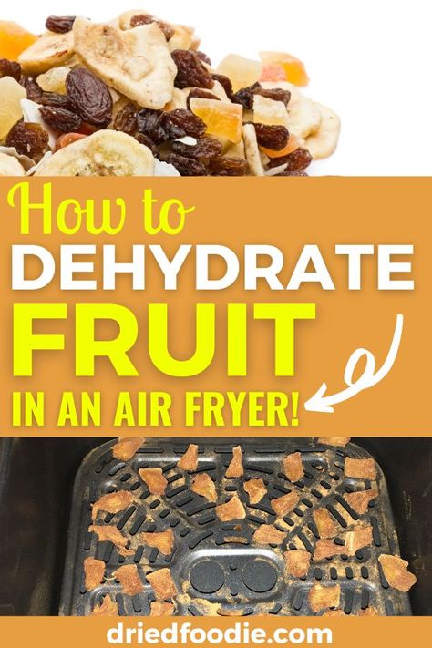 Learn how to dehydrate fruit in your air fryer! That's right, you don't need a dehydrator to enjoy delicious, nutritious dried fruit. We'll walk you through it step-by-step in this picture tutorial. Dehydrating In Air Fryer, Dehydrator Recipes Fruit, Harvest Right Freeze Dryer, Air Fryer Oven Recipes, Fruit Leather, Dehydrated Fruit, Picture Tutorial, Dried Apples, Freeze Drying Food