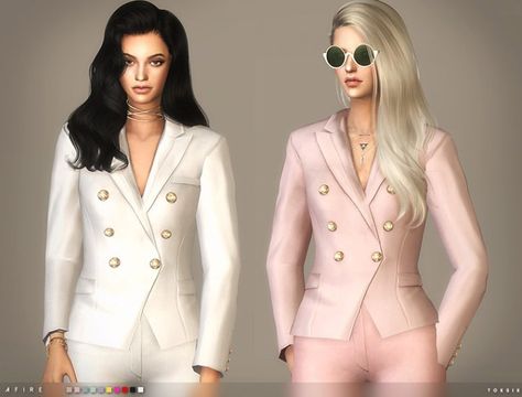 Blazers Downloads - The Sims 4 Catalog Cc Clothing, Cc Clothes, Sims 4 Cc Clothes, Alpha Cc, Sims Clothes, Sims 4 Dresses, Sims 4 Update, Sims 4 Characters, Sims 4 Mm