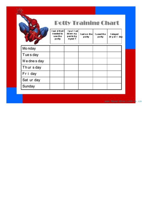 Spider Man Potty Chart, Potty Training Sticker Chart, Potty Training Stickers, Spiderman Stickers, Potty Chart, Incentive Chart, Potty Training Chart, Sticker Chart, Potty Training