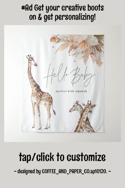 Baby Shower Giraffe Theme, Diy Giraffe, Safari Baby Shower Theme, Newborn Cards, Bridal Shower Wine Theme, Baby Shower Invitations Girl, Baby Shower Giraffe, Giraffe Theme, Boy Baby Shower Invitations