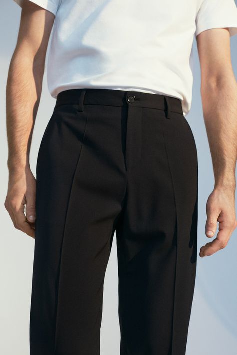 William Trouser | Filippa-k.com Trousers Men, Tailored Suit, Wide Trousers, Suit Trousers, Men Fashion Casual Outfits, Tailored Suits, Men's Wardrobe, Fashion Lookbook, Mens Trousers