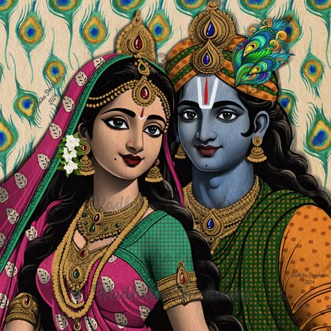 #radhakrishna #krishna #radharani Art Student Aesthetic, Canvas Art Painting Abstract, Angry Birds Star Wars, Naruto Sketch Drawing, 3d Art Drawing, Deep Art, Goddess Artwork, Krishna Painting, Colorful Portrait