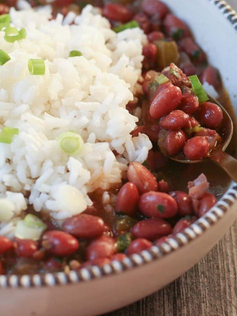 Red Beans Vegetarian, Red Beans And Rice No Meat, Red Beans Recipe Vegetarian, Vegetarian Red Beans And Rice Recipe, Vegetarian Red Beans And Rice, Red Beans And Rice Recipe Vegetarian, Vegan Red Beans And Rice, Kidney Beans And Rice, Vegan Gumbo