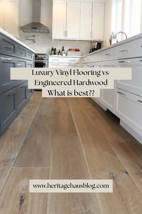 Discover the pros and cons of two of the most popular flooring options - Luxury Vinyl Flooring and Hardwood. Which one is right for your home? Read our latest blog post to find out! Vinyl Oak Plank Flooring, New Wood Floors, Inexpensive Hardwood Floors, Wood Looking Vinyl Flooring, Vinyl Floor Colors Wood Planks, Luxury Vinyl Floors Wood Planks, Wide Plank Wood Floors Vinyl, Large Plank Vinyl Flooring, Most Durable Hardwood Floors