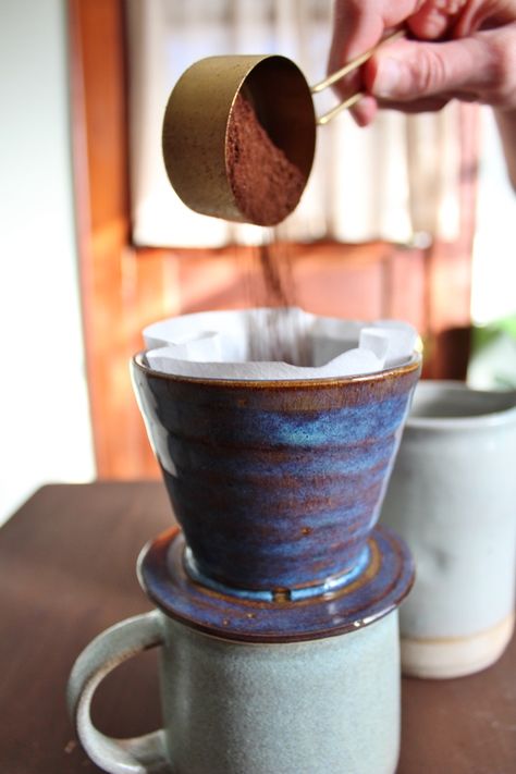 Make 100 : Hand Thrown Ceramic Coffee Pour Overs by Christa Morris — Kickstarter Ceramic Pour Over Handmade, Coffee Center, Pottery Classes, Strong Coffee, Ceramics Ideas Pottery, And Just Like That, Potters Wheel, Pottery Ideas, Hand Thrown