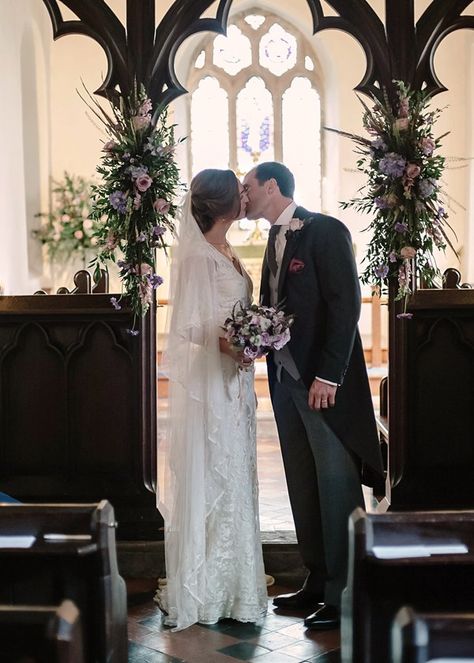 Edwardian garden party inspired wedding, Jane Bourvis wedding dress, wedding on… Downton Abbey Wedding Theme, Downtown Abbey Wedding, Jane Bourvis, Lilac Bridesmaids, Wedding Photography Trends, Edwardian Garden, Wedding Lilac, Downton Abbey Wedding, Abbey Wedding