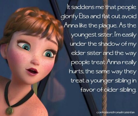 :'( i love anna this is sad to see im the youngest sister to and my older sister always gets the spot light Older Sister Advice, Youngest Sibling Quotes, Youngest Sibling Problems, Youngest Daughter Quotes, Older Sister And Younger Sister, Youngest Sister Aesthetic, Younger Sister Aesthetic, Poem Ideas