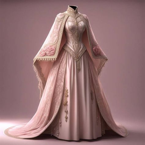 Pink Royal Dress, Pink Fantasy Dress, Royalty Outfits, Armour Dress, Medieval Steampunk, Princess Dress Pink, Helaena Targaryen, Historical Dress, Fashion Fantasy