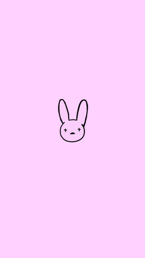 Bad Bunny Aesthetic Wallpaper Pink, Pink Bad Bunny Wallpaper, Bad Bunny Lockscreen, Pink Bad Bunny, Bad Bunny Tattoo, Bad Bunny Wallpaper, Pink Lockscreen, Bunny Poster, Bunny Fashion