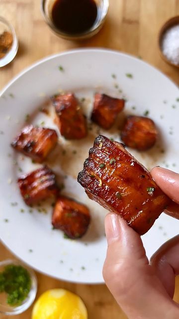 Jules on Instagram: "Air-Fryer SALMON CANDY🐟🍬!?.. Tender Sweet Savory Salmon Nuggets in 10 minutes !.. 1st batch & they turned out Awesome ! a little caramelized on the outside & super tender flaky inside. AND it’s the 1st time making any kind of fish in the air-fryer. I usually do ‘Smoked’ Salmon Candy, so I missed the smoky flavor a little, but these were SO Good & So Easy ! Can’t wait to make More… I might try that Vodka Brown Sugar Brine✨ . I was so excited to try it, I just threw this tog Smoked Salmon In Air Fryer, Candied Salmon Air Fryer, Smoked Salmon Air Fryer, Salmon Nuggets Recipe Air Fryer, Candied Salmon Oven, Brown Sugar Salmon Air Fryer, Salmon Nuggets Air Fryer, Candied Salmon Recipe, Candied Salmon