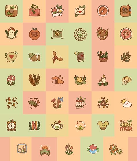 Zelda Widget Icons, Goblincore App Icons, Cute Icons For Apps, Cottagecore App Icons, App Icons Set, Cute App Icons, Cottagecore Icons, Settings Icon, Custom App Icons