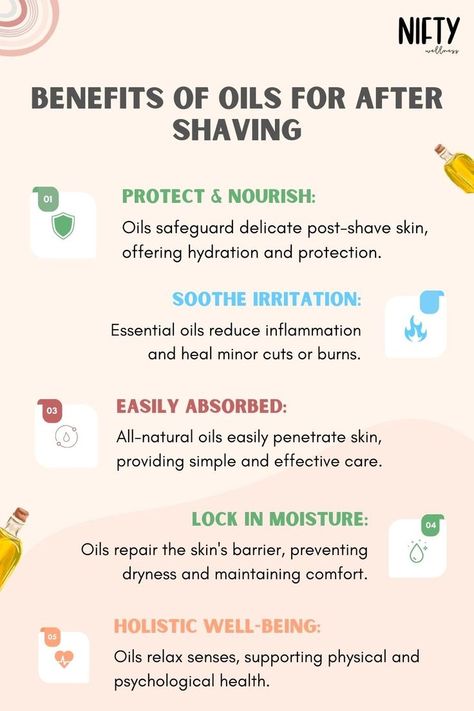 Benefits of oils for after shaving Shaving Routine, Razor Burns, Skin Hydration, Oil Benefits, Reduce Inflammation, After Shave, Hydrate Skin, Natural Oils, Glowing Skin