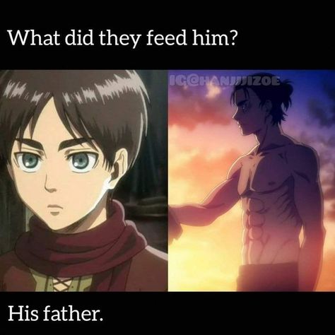 Jjk X Aot, Meme Eren, Aot Memes Funny, Funny Attack On Titan, Eren Memes, True Meme, Aot Meme, Attack On Titan Meme, Meme Joke