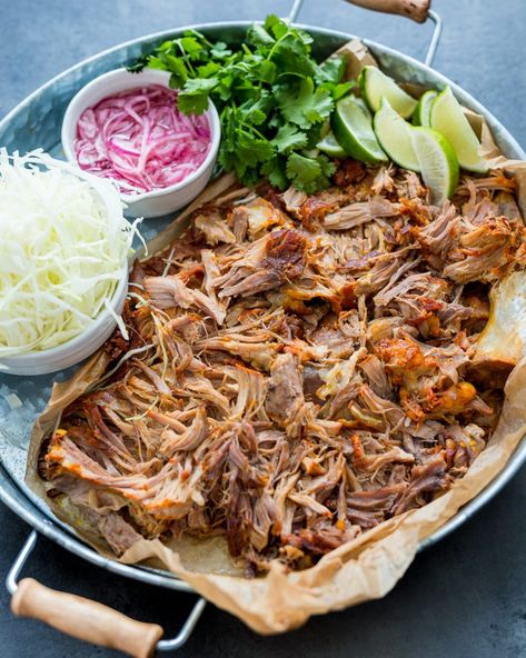 Slow-Cooker Cochinita Pibil | PrimalGourmet Spanish Meals, Primal Gourmet, Easy Grill, Hawaiian Recipes, Sour Orange, Sour Foods, Spanish Cuisine, Marinated Pork, Paleo Diet Recipes