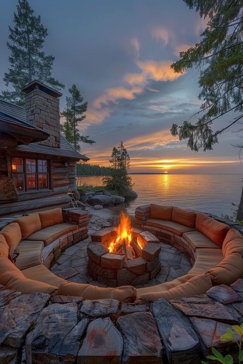 Cabin Patio, Rustic Lake Houses, Mountain Cabins, Peaceful Nature, Fairytale Cottage, Dream Beach Houses, Quaint Cottage, House By The Sea, Dream Beach